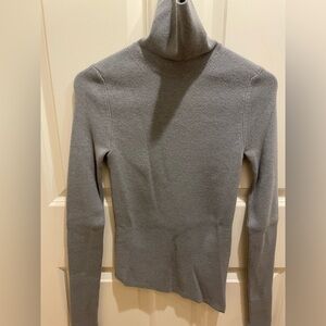 MRZ Gray Wool & Cashmere Turtleneck Sweater made in Italy